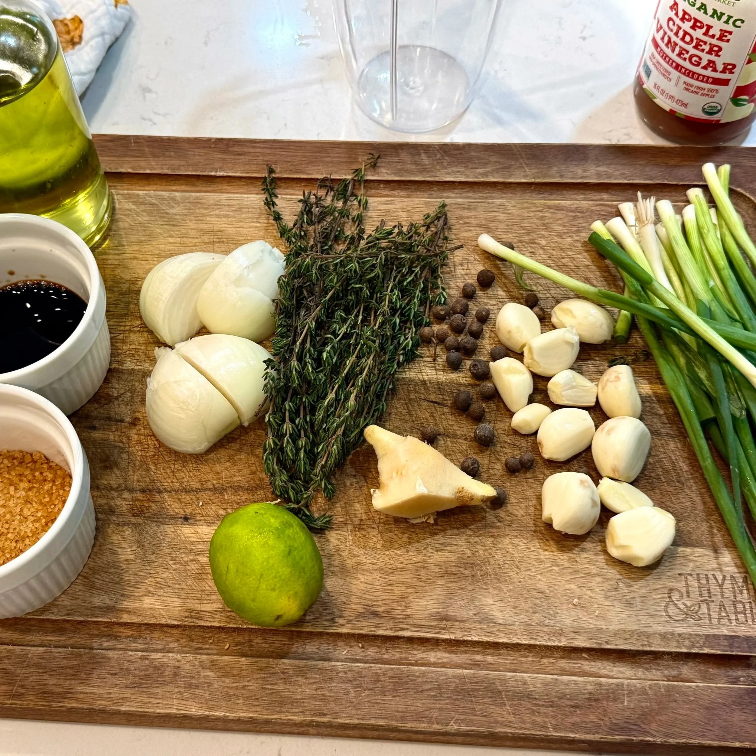  Fresh aromatics for Jamaican Jerk Chicken Wet Marinade 