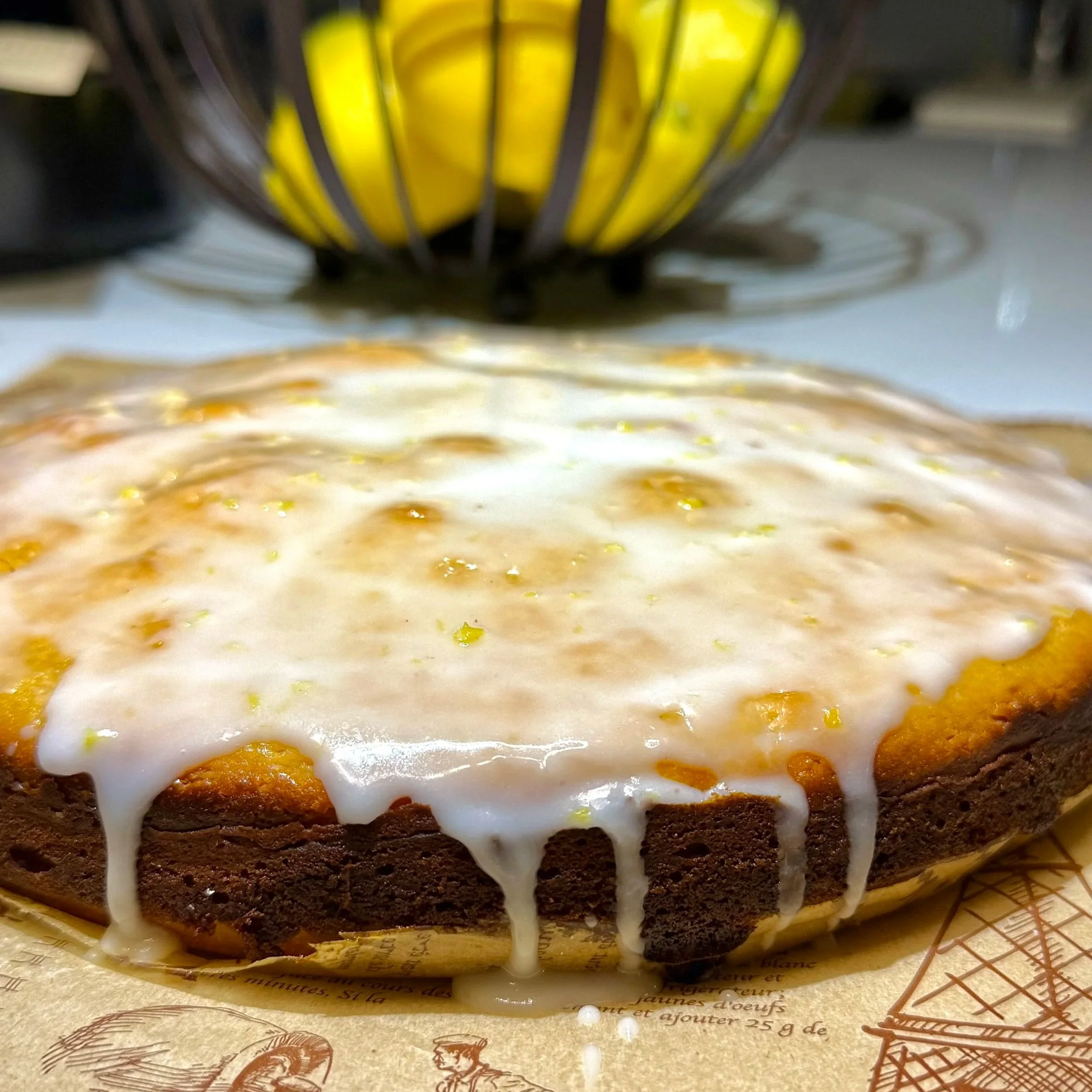  A simple lemon glaze adds the perfect bright finish. 