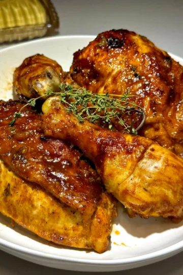 Golden lemon thyme baked chicken, HomeCookVibe featured recipe