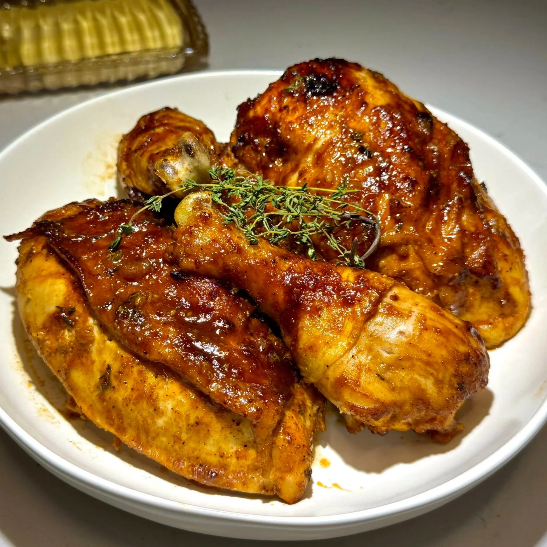Golden lemon thyme baked chicken, HomeCookVibe featured recipe