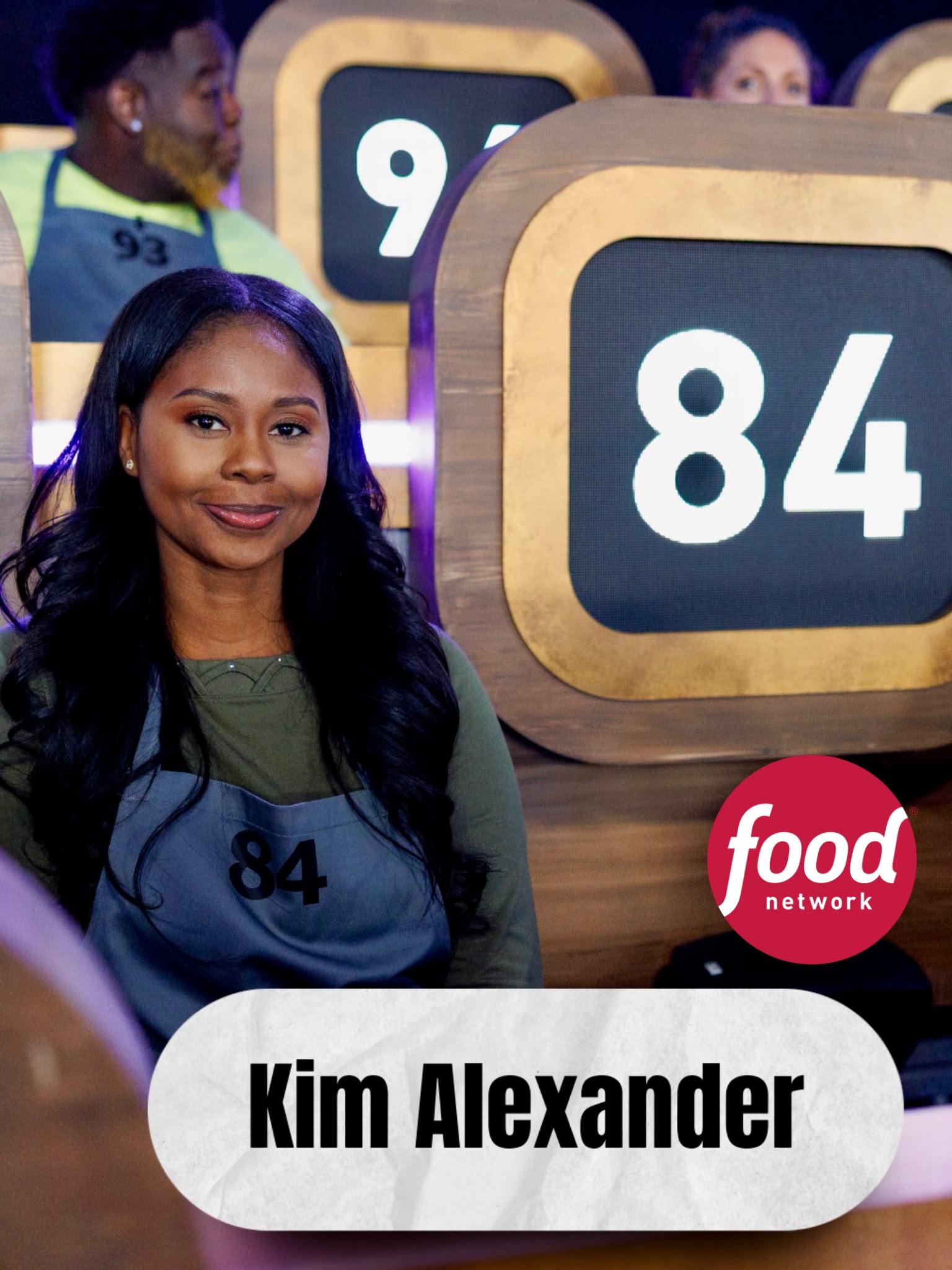 Kim Alexander competing on Food Network's 100 Cooks