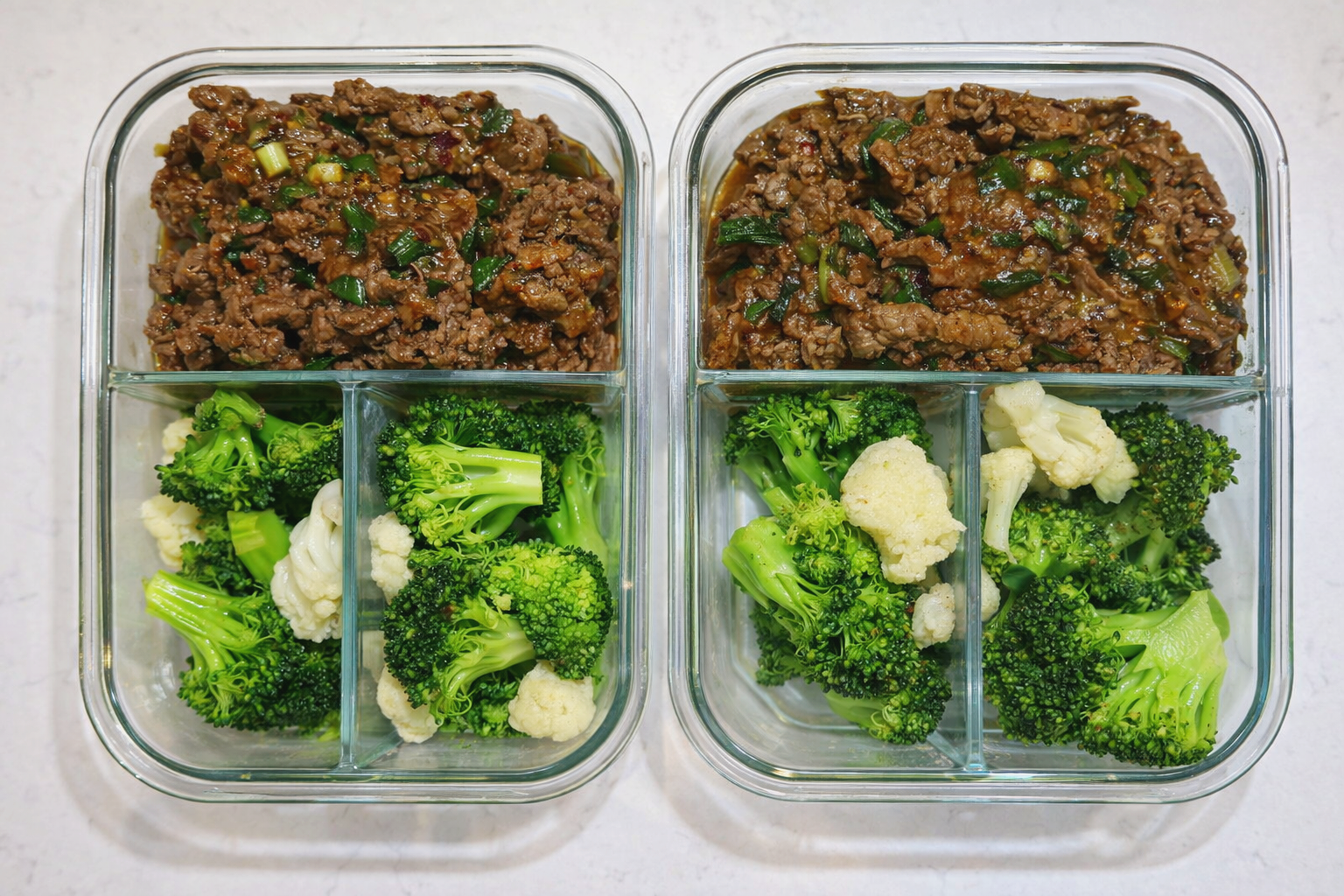   Meal prep goals: tender ginger beef stir‑fry with crisp broccoli and cauliflower — glossy, flavorful, and ready in under 45 minutes.  