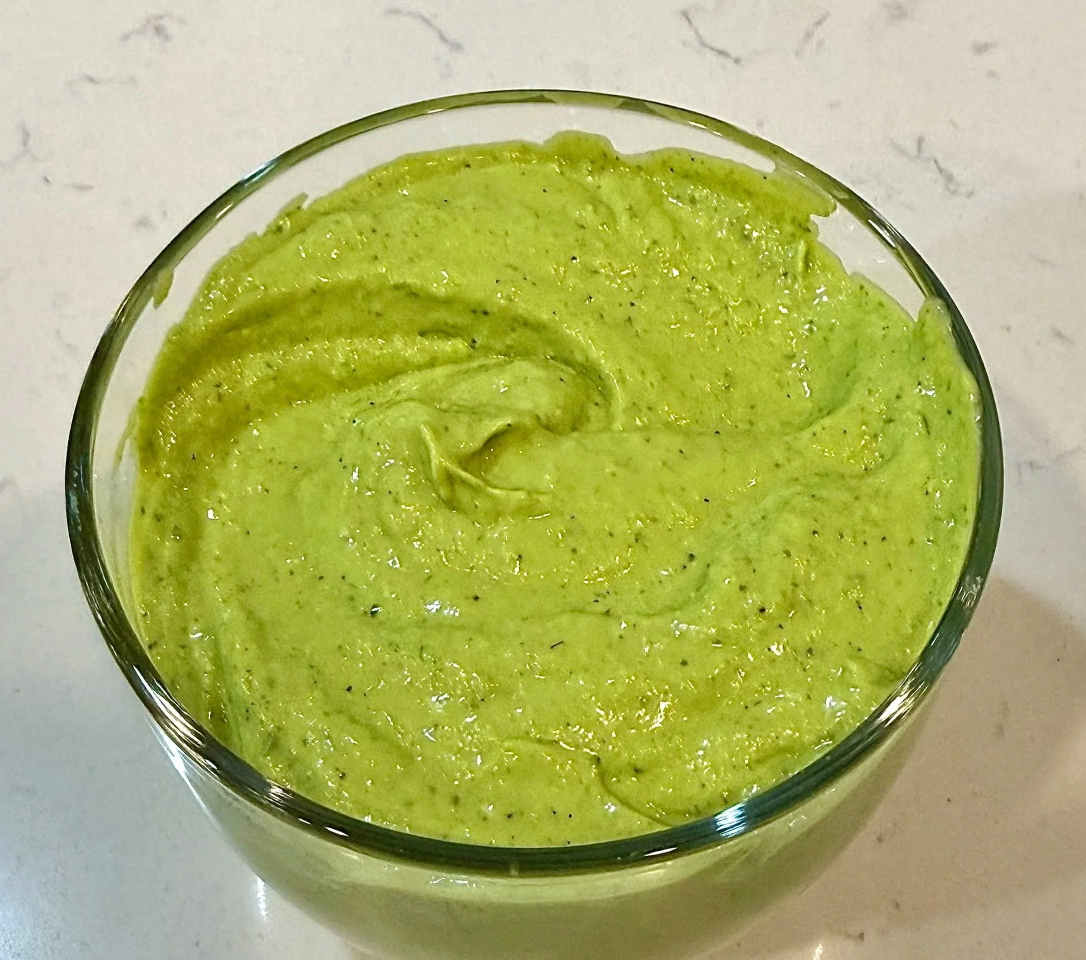  This collagen‑boosted green goddess dressing is the star of the recipe. 
