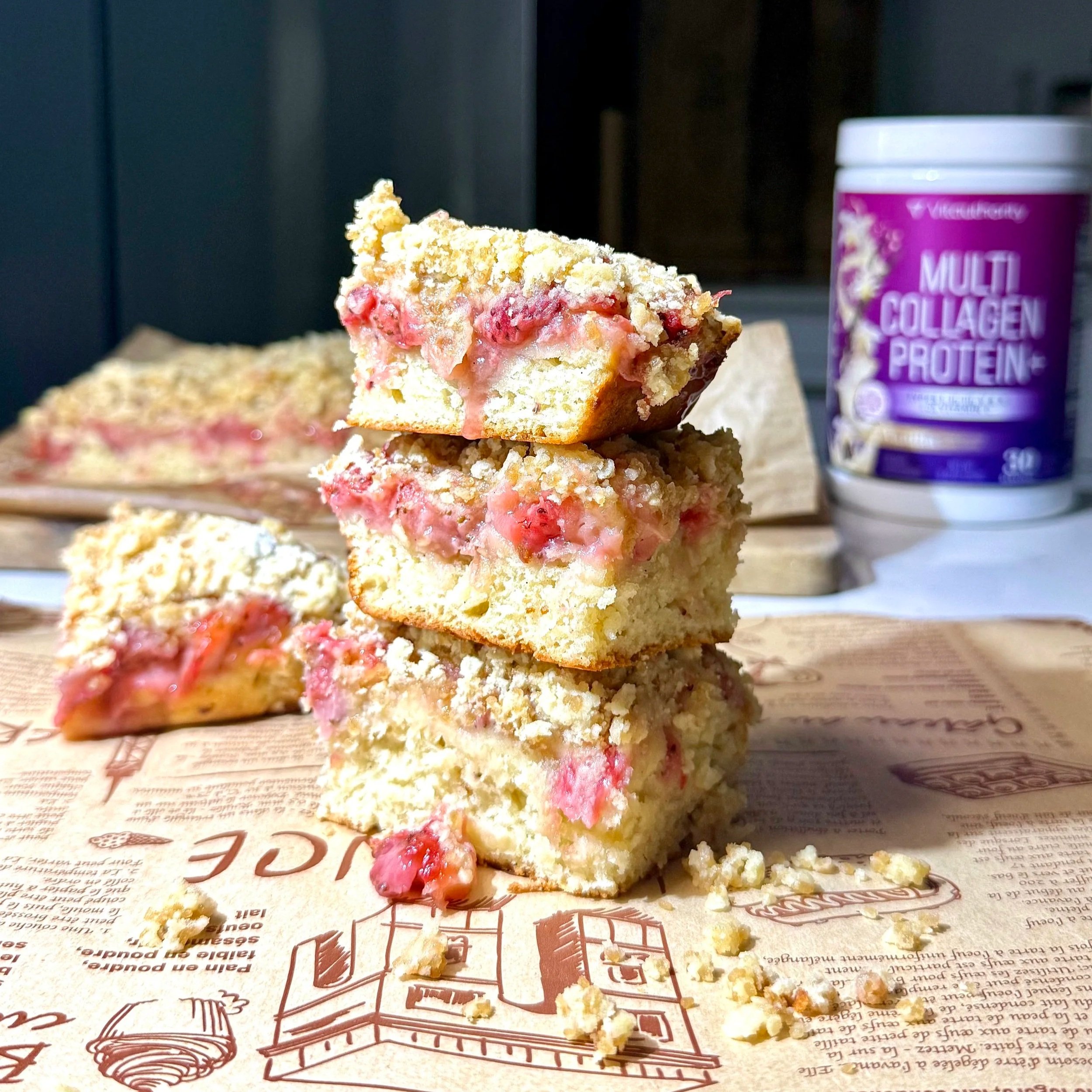  These collagen‑infused Strawberry Swirl Crumble Bars bake up buttery, jammy, and picture‑perfect. 